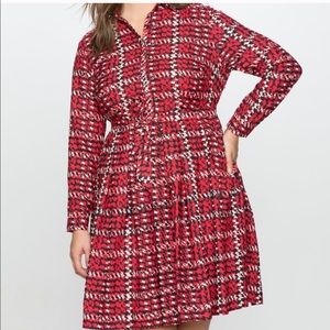 Stylish Red and Black Women's Dress